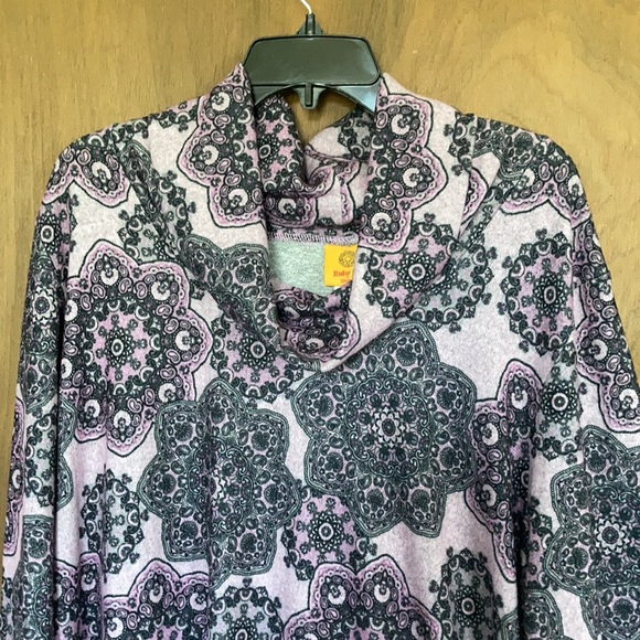 Ruby Rd paisley boho print pullover dress size 2X - Picture 5 of 16